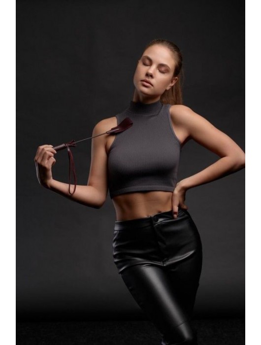 Бордовый стек Ladys Arsenal - 24 см. - БДСМ Арсенал - купить с доставкой в Нижнекамске