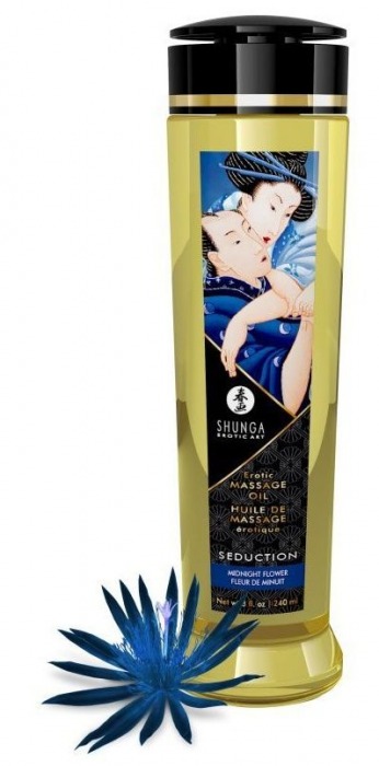 Массажное масло с ароматом ночных цветов Seduction - 240 мл. - Shunga - купить с доставкой в Нижнекамске