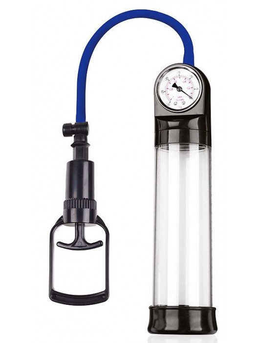 Прозрачная вакуумная помпа Sex Expert с манометром - Sex Expert - в Нижнекамске купить с доставкой