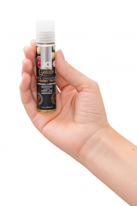 Лубрикант с ароматом трюфелей из белого шоколада и малины JO GELATO WHITE CHOCOLATE RASPBERRY TRUFFLE - 30 мл. - System JO - купить с доставкой в Нижнекамске