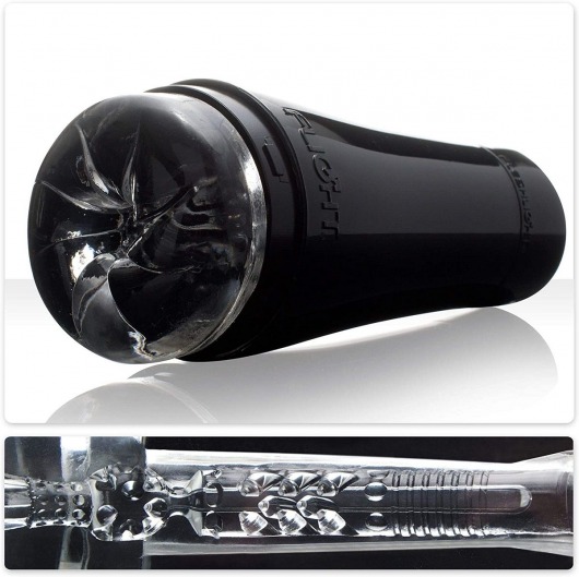 Черный мастурбатор-анус Fleshlight - Flight Pilot - Fleshlight - в Нижнекамске купить с доставкой
