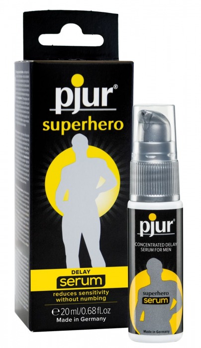 Сыворотка-пролонгатор pjur SUPERHERO Delay Serum - 20 мл. - Pjur - купить с доставкой в Нижнекамске