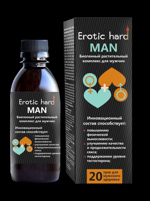 Мужской биогенный концентрат для усиления эрекции Erotic hard Man - 250 мл. - Erotic Hard - купить с доставкой в Нижнекамске