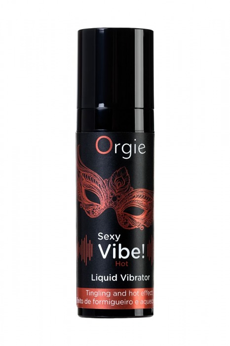 Разогревающий гель для массажа ORGIE Sexy Vibe Hot с эффектом вибрации - 15 мл. - ORGIE - купить с доставкой в Нижнекамске
