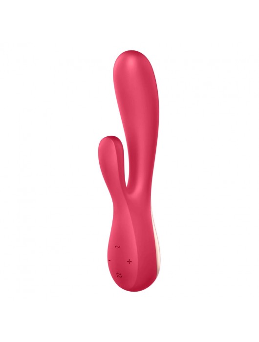 Красный вибратор-кролик Satisfyer Mono Flex с управлением через приложение - 20,4 см. - Satisfyer