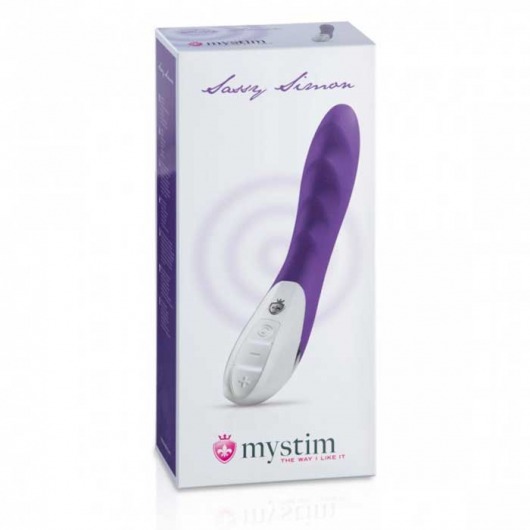 Фиолетовый вибратор Mystim Sassy Simon - 27 см. - MyStim