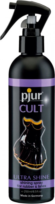 Спрей для ухода за одеждой из латекса pjur CULT Ultra Shine - 250 мл. - Pjur - купить с доставкой в Нижнекамске