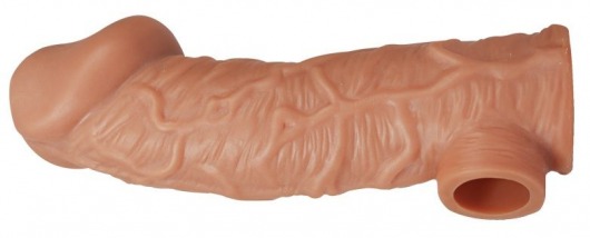 Телесная насадка на фаллос с фиксацией мошонки EXTREME SLEEVE - 15,6 см. - KOKOS - в Нижнекамске купить с доставкой