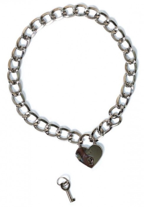 Серебристый ошейник Embrace с ключиком - Lola Games - купить с доставкой в Нижнекамске