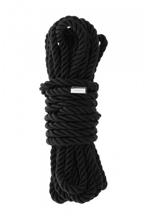 Черная веревка для шибари DELUXE BONDAGE ROPE - 5 м. - Dream Toys - купить с доставкой в Нижнекамске