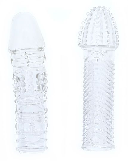 Комплект из 2 прозрачных насадок на пенис PENIS EXTENDER PACK - Dream Toys - в Нижнекамске купить с доставкой