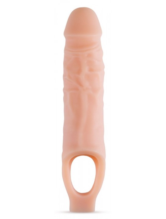 Телесный реалистичный фаллоудлинитель 9 Inch Silicone Cock Sheath Penis Extender - 22,86 см. - Blush Novelties - в Нижнекамске купить с доставкой
