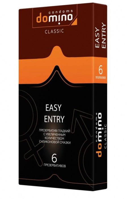 Презервативы с увеличенным количеством смазки DOMINO Easy Entry - 6 шт. - Domino - купить с доставкой в Нижнекамске