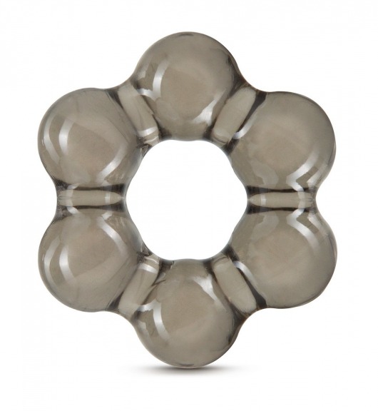 Дымчатое эрекционное кольцо Stay Hard Thick Bead Cock Ring - Blush Novelties - в Нижнекамске купить с доставкой