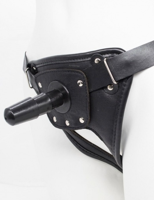 Черный пояс для насадок CLASS STRAP Restyling - LOVETOY (А-Полимер) - купить с доставкой в Нижнекамске
