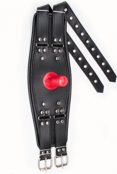 Черный пояс на бедро  Люкс  с телесной насадкой - LOVETOY (А-Полимер) - купить с доставкой в Нижнекамске