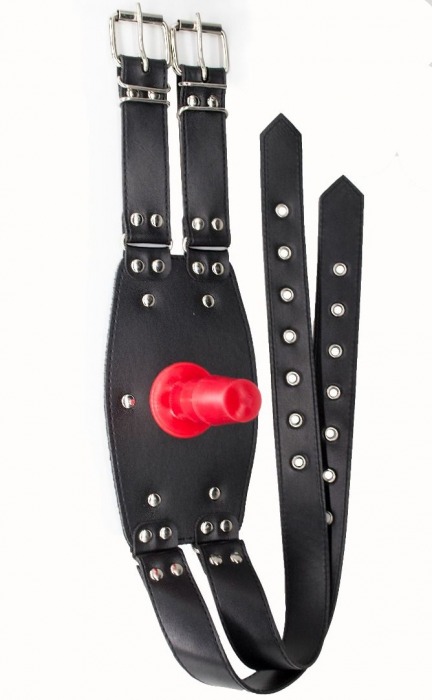 Черный узкий пояс на бедро с телесной насадкой - LOVETOY (А-Полимер) - купить с доставкой в Нижнекамске