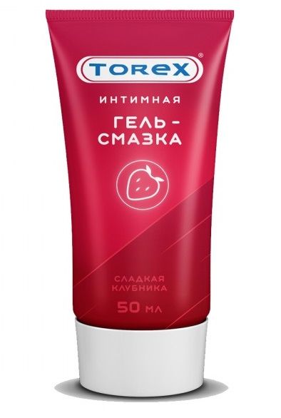 Смазка на водной основе TOREX  Сладкая клубника  - 50 мл. - Torex - купить с доставкой в Нижнекамске