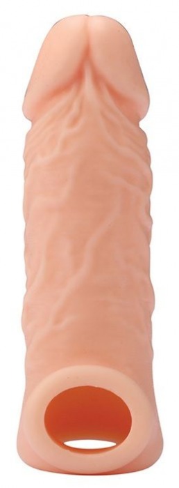 Телесная насадка EXTENDER WITH BALL STRAP 5.5 - 14 см. - Dream Toys - в Нижнекамске купить с доставкой
