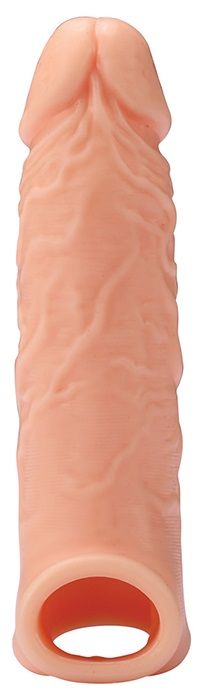 Телесная насадка EXTENDER WITH BALL STRAP 6.5 - 17 см. - Dream Toys - в Нижнекамске купить с доставкой