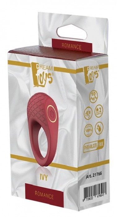 Бордовое эрекционное виброкольцо Ivy - Dream Toys - в Нижнекамске купить с доставкой