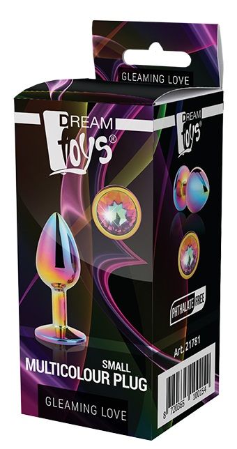 Голографическая анальная втулка с радужным кристаллом - 7,1 см. - Dream Toys - купить с доставкой в Нижнекамске