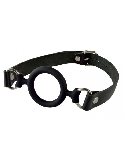 Черный кляп-рамка на регулируемых ремешках - Sitabella - купить с доставкой в Нижнекамске