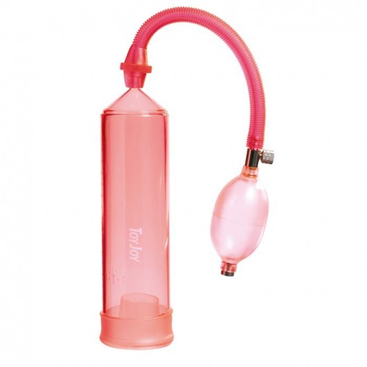 Красная вакуумная помпа Power Pump Red - Toy Joy - в Нижнекамске купить с доставкой