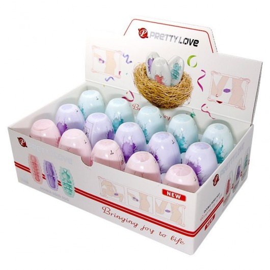 Набор из 15 мини-мастурбаторов Fantastic Egg Hard Boiled - Baile - в Нижнекамске купить с доставкой