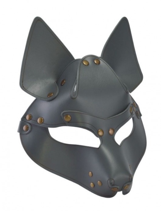 Серая маска Wolf с клепками - Sitabella - купить с доставкой в Нижнекамске