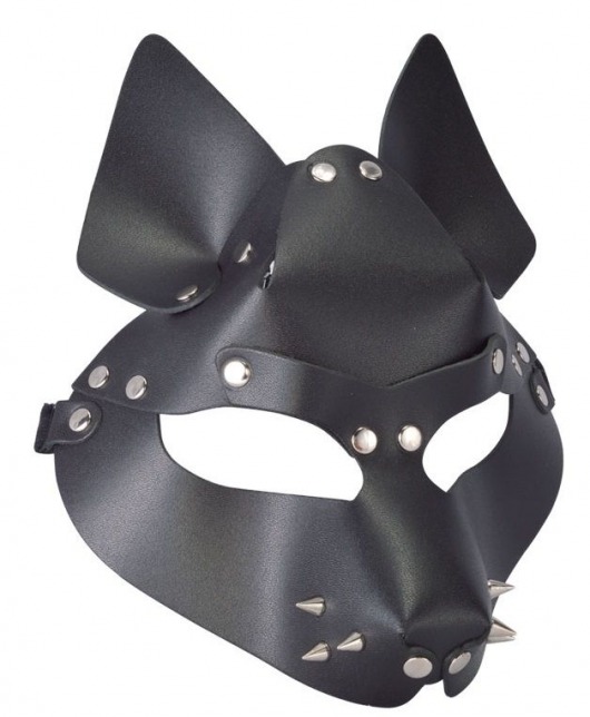 Черная маска Wolf с шипами - Sitabella - купить с доставкой в Нижнекамске