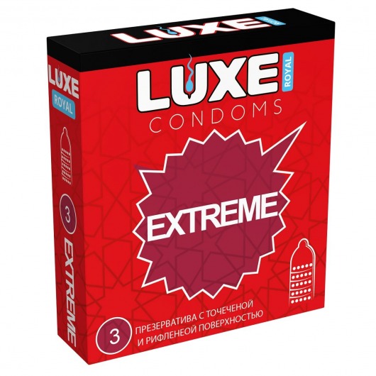 Текстурированные презервативы LUXE Royal Extreme - 3 шт. - Luxe - купить с доставкой в Нижнекамске