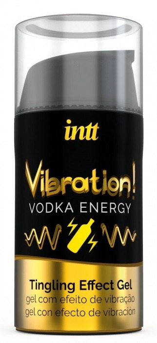 Жидкий интимный гель с эффектом вибрации Vibration! Vodka Energy - 15 мл. - INTT - купить с доставкой в Нижнекамске