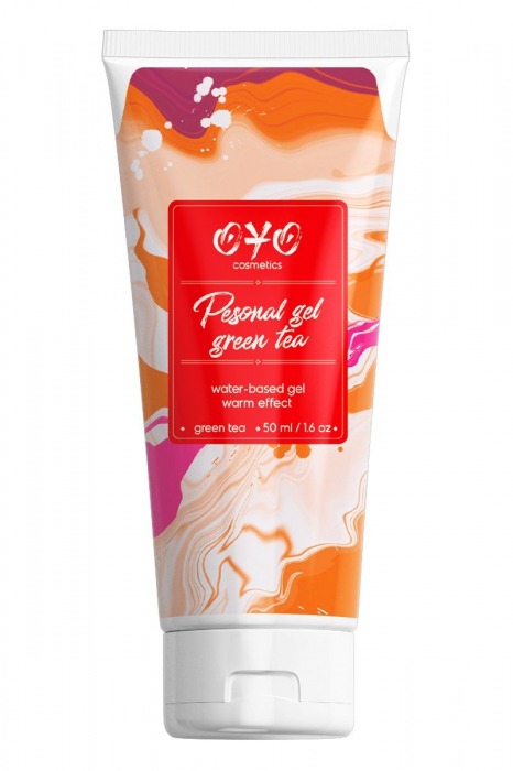 Интимная смазка на водной основе с согревающим эффектом OYO Personal Gel Green Tea - 50 мл. - OYO - купить с доставкой в Нижнекамске