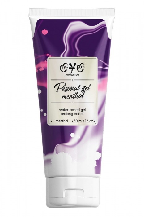Интимная смазка на водной основе с пролонгирующим эффектом OYO Personal Gel Menthol - 50 мл. - OYO - купить с доставкой в Нижнекамске