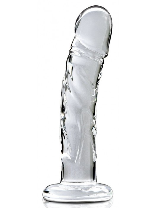 Прозрачный стеклянный фаллоимитатор Icicles №62 - 16,5 см. - Pipedream