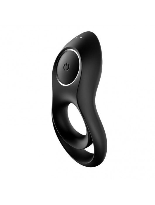 Черное эрекционное виброкольцо Legendary Duo - Satisfyer - в Нижнекамске купить с доставкой