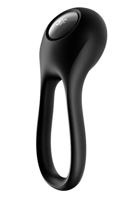 Черное эрекционное виброкольцо Majestic Duo - Satisfyer - в Нижнекамске купить с доставкой