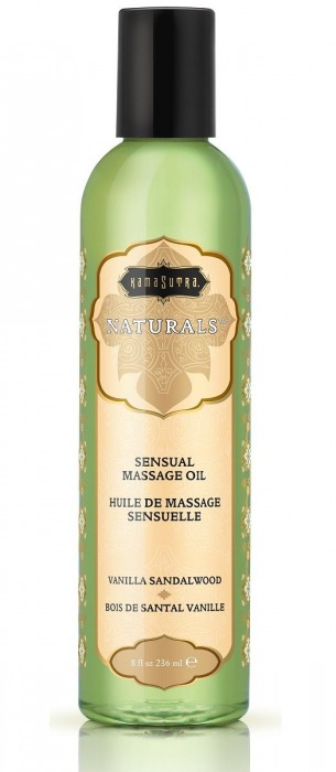 Массажное масло Naturals Vanilla Sandalwood с ароматом ванили и сандала - 236 мл. - Kama Sutra - купить с доставкой в Нижнекамске