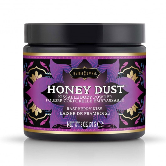 Пудра для тела Honey Dust Body Powder с ароматом малины - 170 гр. - Kama Sutra - купить с доставкой в Нижнекамске