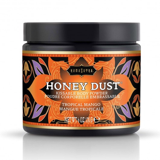 Пудра для тела Honey Dust Body Powder с ароматом манго - 170 гр. - Kama Sutra - купить с доставкой в Нижнекамске