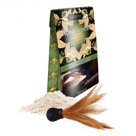 Пудра для тела Honey Dust Body Powder с ароматом жимолости - 28 гр. - Kama Sutra - купить с доставкой в Нижнекамске