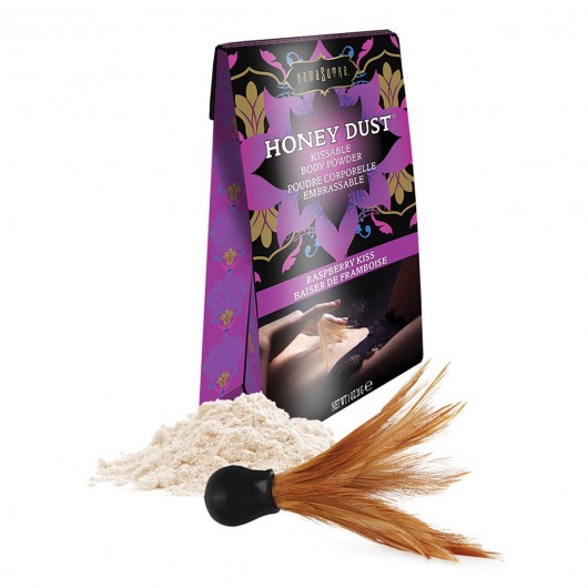 Пудра для тела Honey Dust Body Powder с ароматом малины - 28 гр. - Kama Sutra - купить с доставкой в Нижнекамске