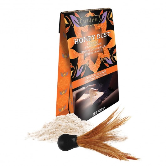 Пудра для тела Honey Dust Body Powder с ароматом манго - 28 гр. - Kama Sutra - купить с доставкой в Нижнекамске