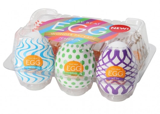 Набор из 6 мастурбаторов Tenga EGG IV с различным рельефом - Tenga - в Нижнекамске купить с доставкой