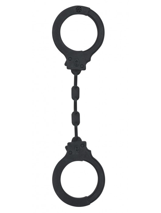 Черные силиконовые наручники Suppression - Lola Games - купить с доставкой в Нижнекамске
