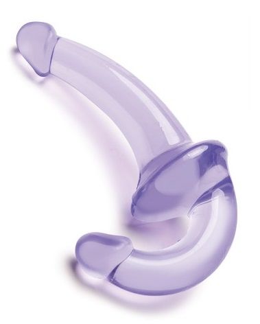 Фиолетовый безремневой страпон Strapless Strap-On - Lux Fetish - купить с доставкой в Нижнекамске