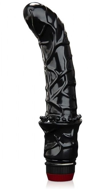 Черный вибромассажер простаты 6  Premium Prostate Massager - BlueLine - в Нижнекамске купить с доставкой