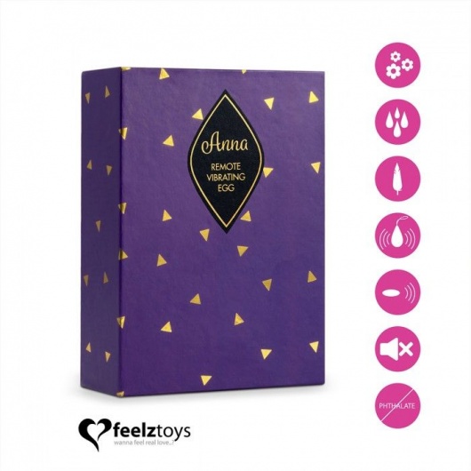 Розовое виброяйцо на радиоуправлении Anna Vibrating Egg Remote - FeelzToys