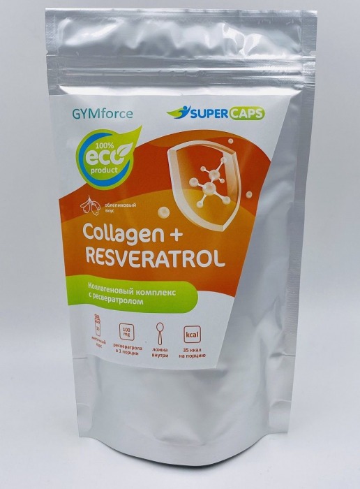Натуральный коллаген с ресвератролом GYMforce Collagen+ - 150 гр. - SuperCaps - купить с доставкой в Нижнекамске